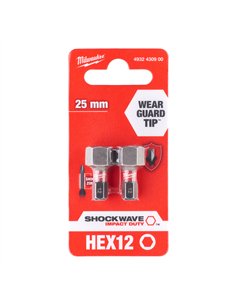 Bit Shockwave Hex12 25mm - 2 bucăți [4932430900]  2