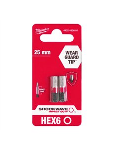 Bit Shockwave Hex6 25mm - 2 bucăți [4932430897]  2