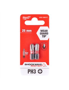 Bit Shockwave PH3 25 mm - 2 bucăți [4932430857]  2