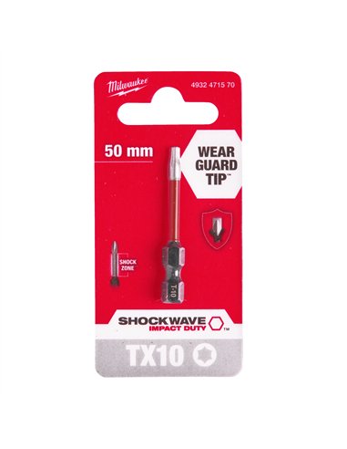 Biți TX pentru șurubelnițe SHOCKWAVE IMPACT DUTY - Milwaukee -  - cod 4932471570