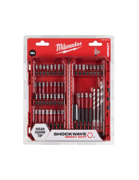 Seturi SHOCKWAVE IMPACT DUTY - Milwaukee - SHOCKWAVE Impact Duty bit set (48 pc) - cod 4932492005