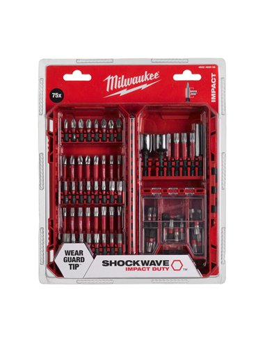 Seturi SHOCKWAVE IMPACT DUTY - Milwaukee - SHOCKWAVE Impact Duty bit set (75 pc) - cod 4932492008