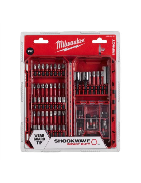 Seturi SHOCKWAVE IMPACT DUTY - Milwaukee - SHOCKWAVE Impact Duty bit set (75 pc) - cod 4932492008