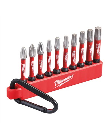 Seturi SHOCKWAVE IMPACT DUTY - Milwaukee - ShW CD Carabiner Set (10 pc) - cod 4932480941
