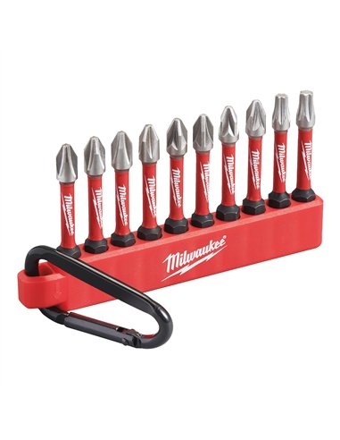 Seturi SHOCKWAVE IMPACT DUTY - Milwaukee - ShW CD Carabiner Set 2 - 10 pc - cod 4932492939