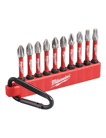 Seturi SHOCKWAVE IMPACT DUTY - Milwaukee - ShW CD Carabiner Set 2 - 10 pc - cod 4932492939