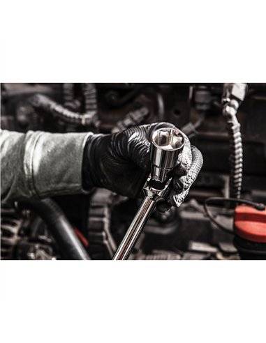 Cheie cu mâner T și cap pivotant Hex - Milwaukee - T-bar handle with swivel socket Hex 7mm - cod 4932492676