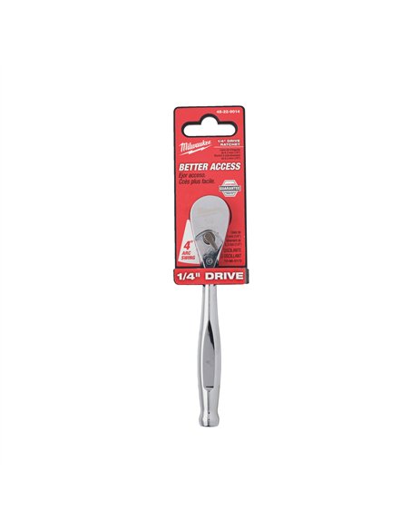 Antrenor cu clichet ¼″ - Milwaukee - 1/4 Drive Ratchet - cod 48229014