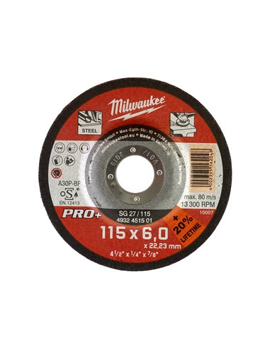 Disc pentru șlefuit metal 115X6 PRO+  [4932451501] 