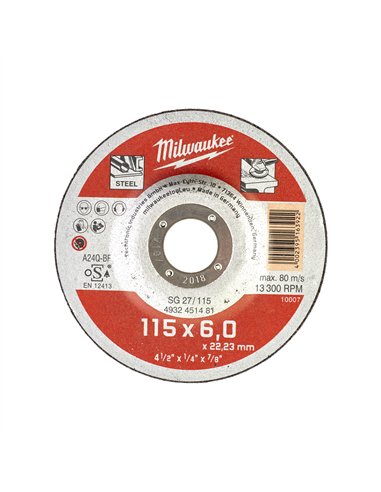 Disc pentru șlefuit metal Contractor 115X6  [4932451481] 