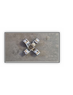 Set x 50 bucati Nituri tip ancora vopsite electrostatic RAL 8017 - Chocolate Brown dim. 5x25x16mm maro 2