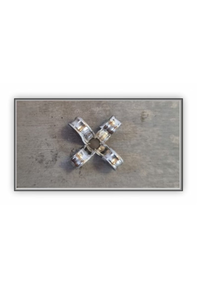 Set x 50 bucati Nituri tip ancora vopsite electrostatic RAL 8017 - Chocolate Brown dim. 5x25x16mm maro