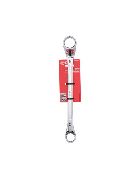 Cheie inelară cu cot - Milwaukee - Double Ring Offset Spanner - 27 x 32 mm - cod 4932492755