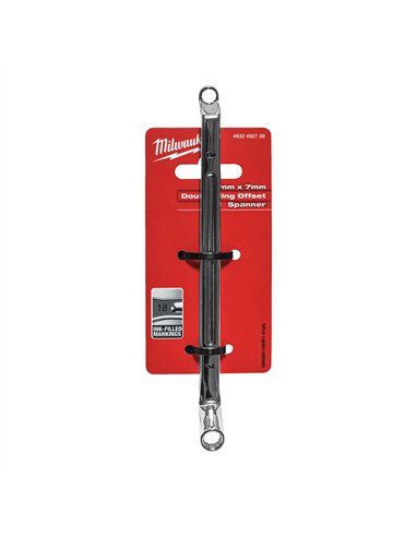 Cheie inelară cu cot - Milwaukee - Double Ring Offset Spanner - 6 x 7 mm - cod 4932492739