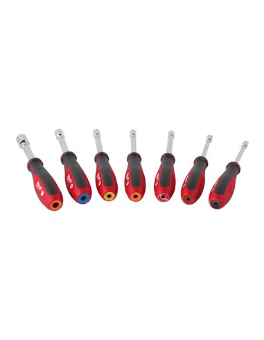 Șurubelniță cap hexagonal magnetic HOLLOWCORE - Milwaukee - HollowCore Magnetic Nut Driver Set - 7 pc - cod 4932479891