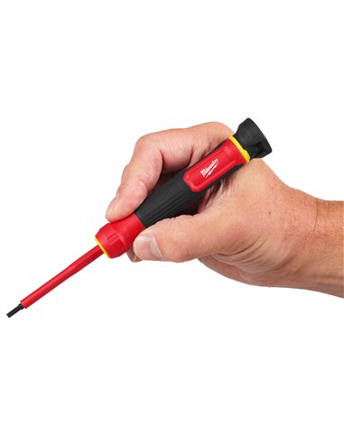 Șurubelnițe de precizie izolate multi-bit - Milwaukee - Insulated 8 in 1 Precision Multi-Bit Screwdriver Set - cod 4932493659