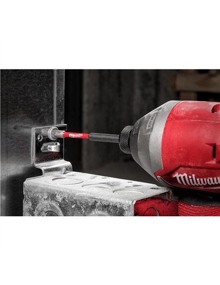 Biți PH pentru șurubelnițe SHOCKWAVE IMPACT DUTY - Milwaukee - Shockwave PH2 x 90 mm - 1 pc - cod 4932430856