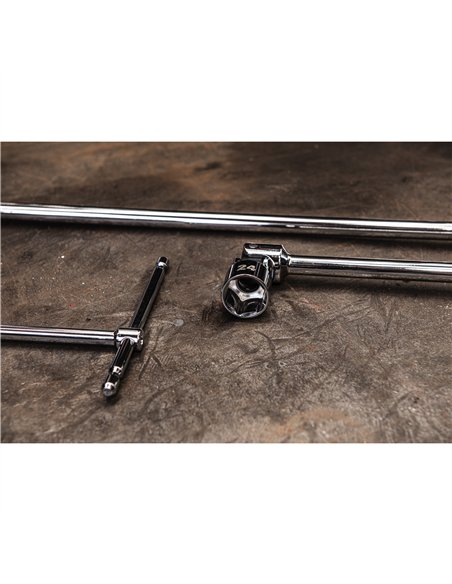 Cheie cu mâner T și cap pivotant Hex - Milwaukee - T-bar handle with swivel socket Hex 17mm - cod 4932492686