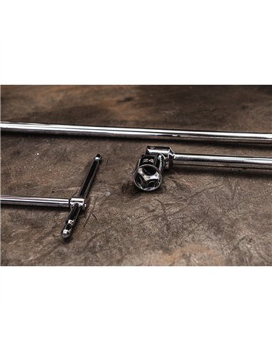 Cheie cu mâner T și cap pivotant Hex - Milwaukee - T-bar handle with swivel socket Hex 9mm - cod 4932492678