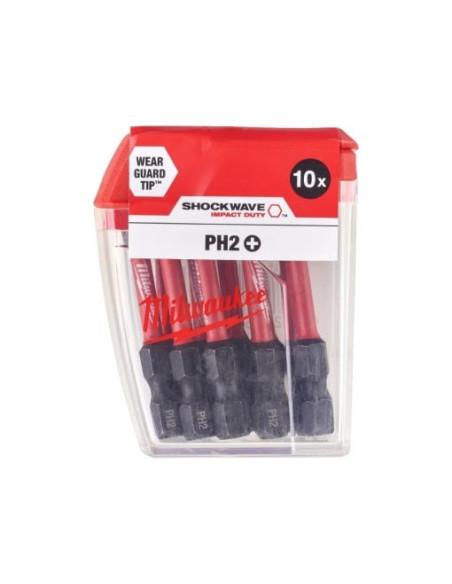 Bit de impact, Shockwave Impact Duty, PH2x50mm - 10buc, 4932430855 Milwaukee
