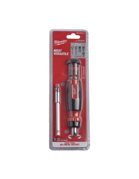 Surubelnita cu clichet multi-bit - Milwaukee - 27 in 1 Ratchet Multi-Bit Screwdriver - cod 4932480583