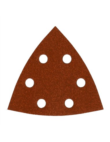 Hârtie abrazivă delta 93x93, 6 găuri, gran 80, 10 buc [4932492271] 