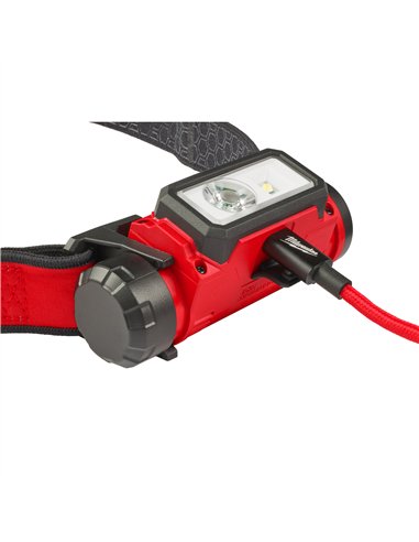 Lanterna frontala reincarcabila USB, 600 lumeni - Milwaukee - L4 HL2-301 - cod 4933479963