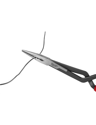 Cleste cu nas lung - Milwaukee - Long Reach Plier - Straight - cod 4932492497