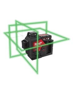 Nivela laser M12 verde 360° cu 3 planuri - Milwaukee - M12 3PL-0C - cod 4933478103 2