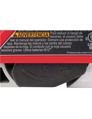 Rindea fara perii M12 - Milwaukee - M12 BLP-0X - cod 4933492850