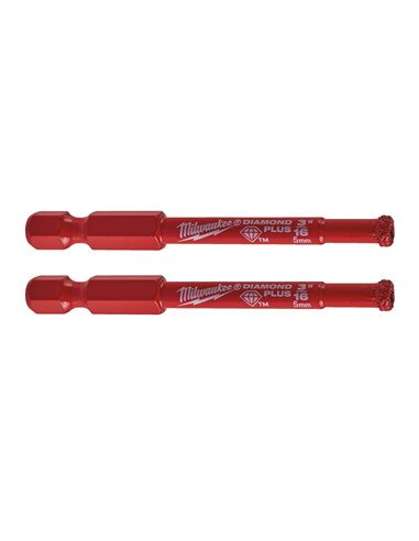 Burghiu diamantat 5 mm, prindere 1/4" - 2 bucăți [4932479231] 