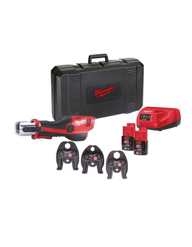 Presa hidraulica M12 Force Logic subcompacta - Milwaukee - M12 HPT-202C M-SET - cod 4933443095