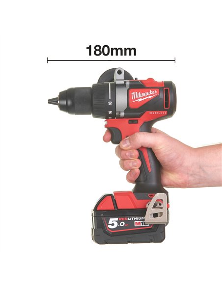 Masina de gaurit, cu motor fara perii M18 - Milwaukee - M18 BLDD2-0X - cod 4933464514