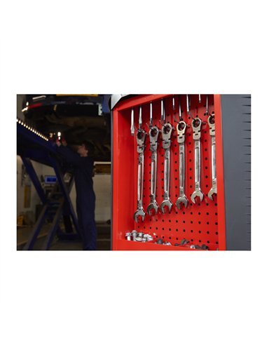 TOOLGUARD Dulap de scule mobil, cu 7 sertare, metalic, 78 cm - Milwaukee - SRC30-1 - cod 4932478849