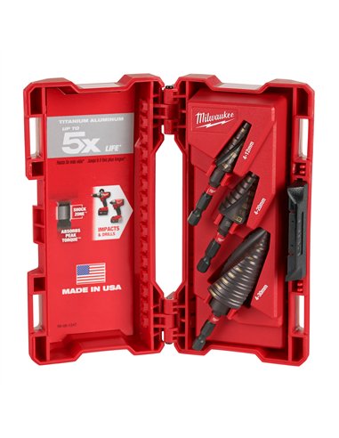 Burghiu în Trepte Shockwave Set 3 bucăți [48899266] 