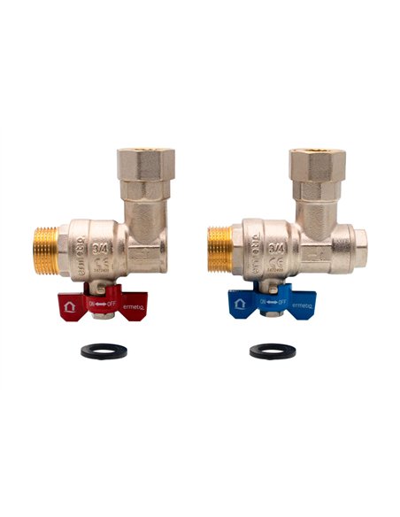 Set 2 robineti coltar cu olandez 3/4" MF - Ermetiq - ER-CHS34/2