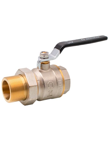 Robinet sferic alama cu olandez si maner 1-1/2"MF - Ermetiq - ER-LHMF112A