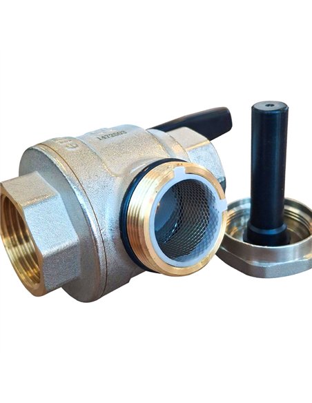 Robinet sferic cu filtru magnetic 1"FF - Ermetiq - ER-LTFF11