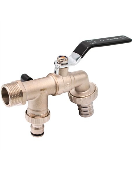 Robinet alama dublu serviciu cu doua iesiri 3/4" - Ermetiq - RB-RA34D