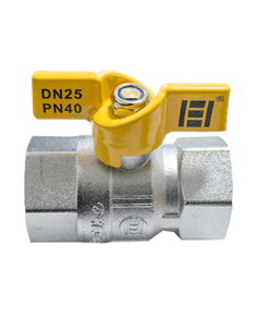 Robinet tip fluture pentru gaz 1"FF - Ermetiq - RG-DFF11A