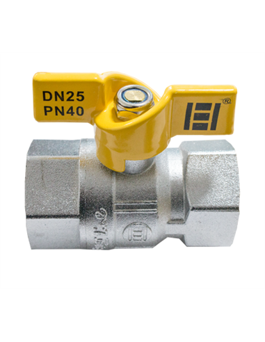 Robinet tip fluture pentru gaz 1"FF - Ermetiq - RG-DFF11A