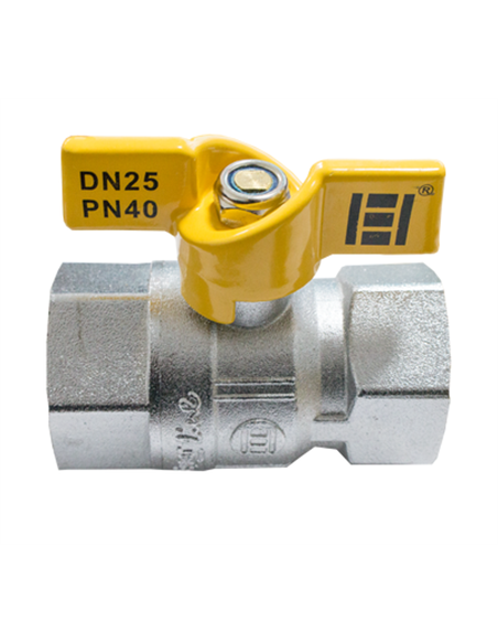 Robinet tip fluture pentru gaz 1"FF - Ermetiq - RG-DFF11A