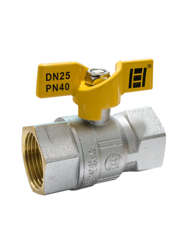 Robinet tip fluture pentru gaz 1"FF - Ermetiq - RG-DFF11A