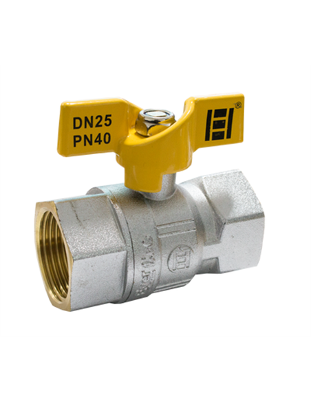 Robinet tip fluture pentru gaz 1"FF - Ermetiq - RG-DFF11A