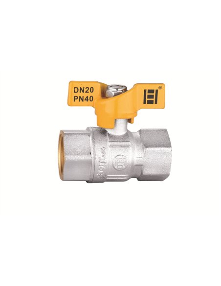 Robinet tip fluture pentru gaz 1"FF - Ermetiq - RG-DFF11A