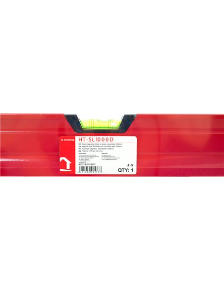 Nivela magnetica 3 bule si vedere convertibila 1000mm - Ermetiq - HT-SL1000D