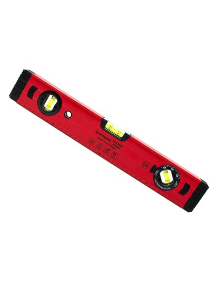 Nivela magnetica 3 bule si unghi reglabil 400mm - Ermetiq - HT-SL400B