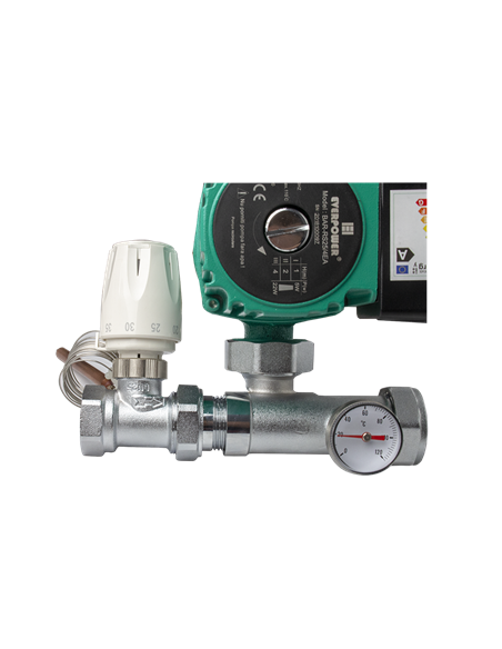 Grup de amestec cu pompa electronica 130/25/6 - Ermetiq - EVP-XF130/6EA