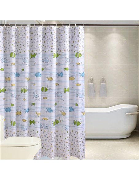 Perdea dus FISHES 180X200 - Ermetiq - ER-SCE004