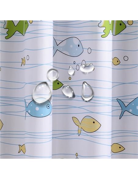 Perdea dus FISHES 180X200 - Ermetiq - ER-SCE004
